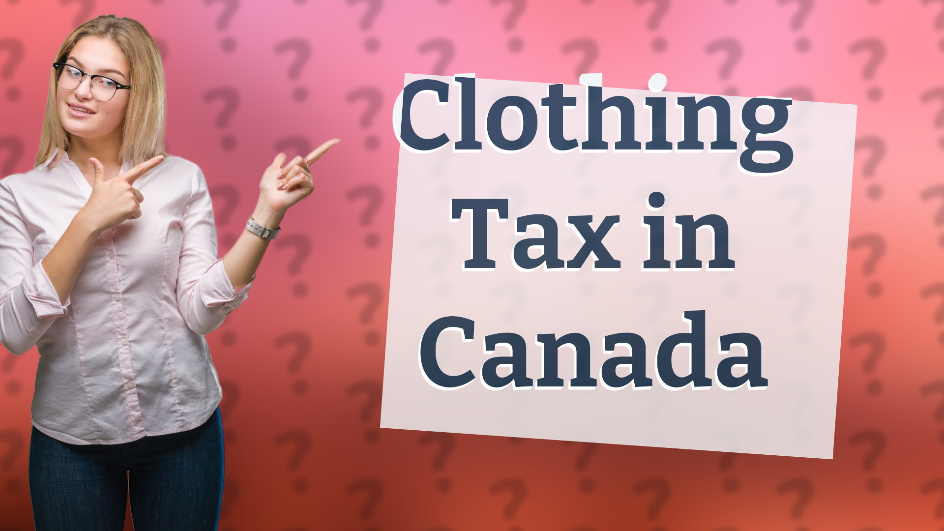 Clothing Tax in Canada