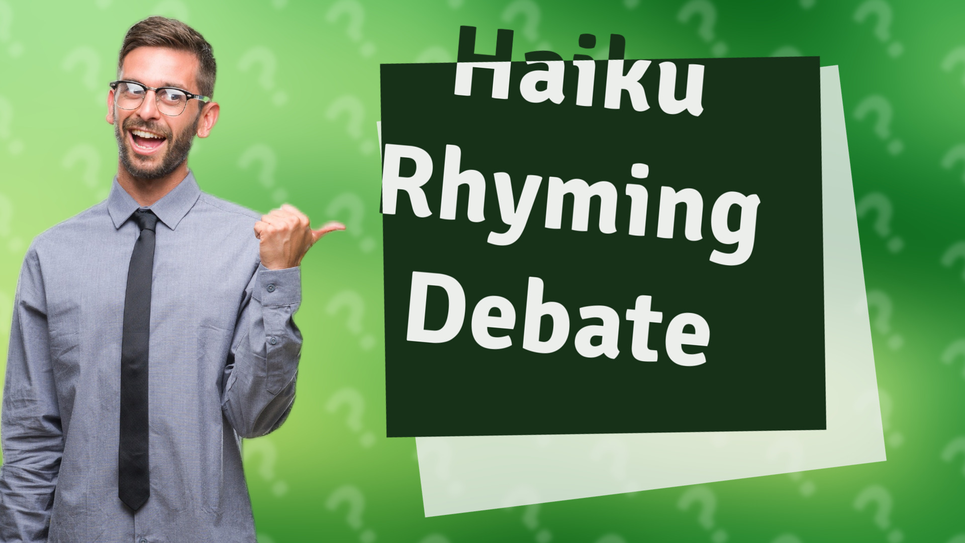 Haiku Rhyming Debate