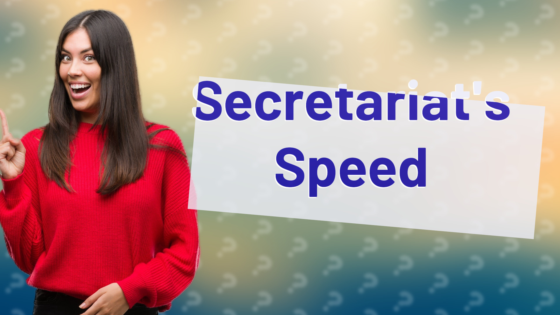 Secretariat's Speed