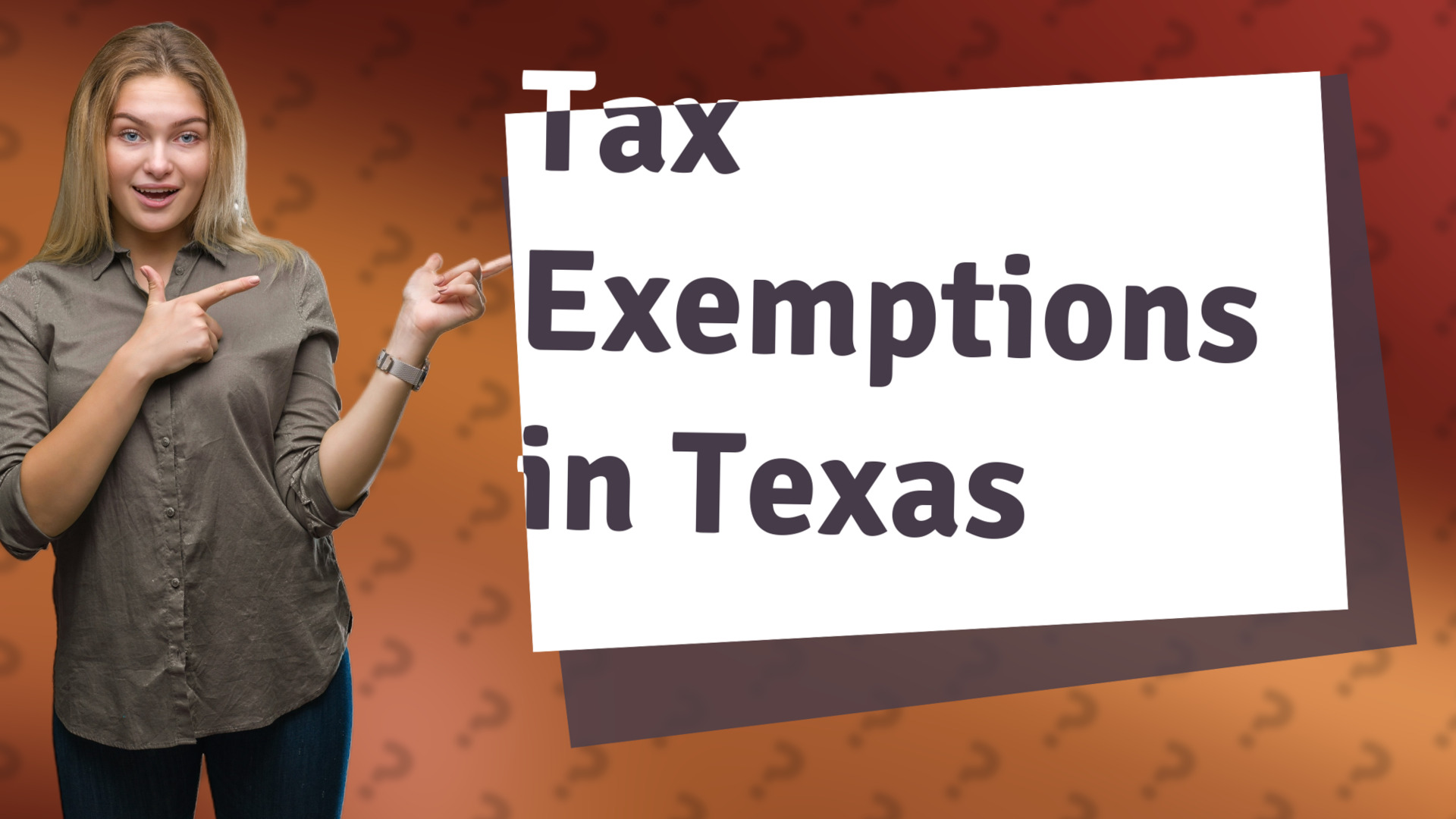 Tax Exemptions in Texas