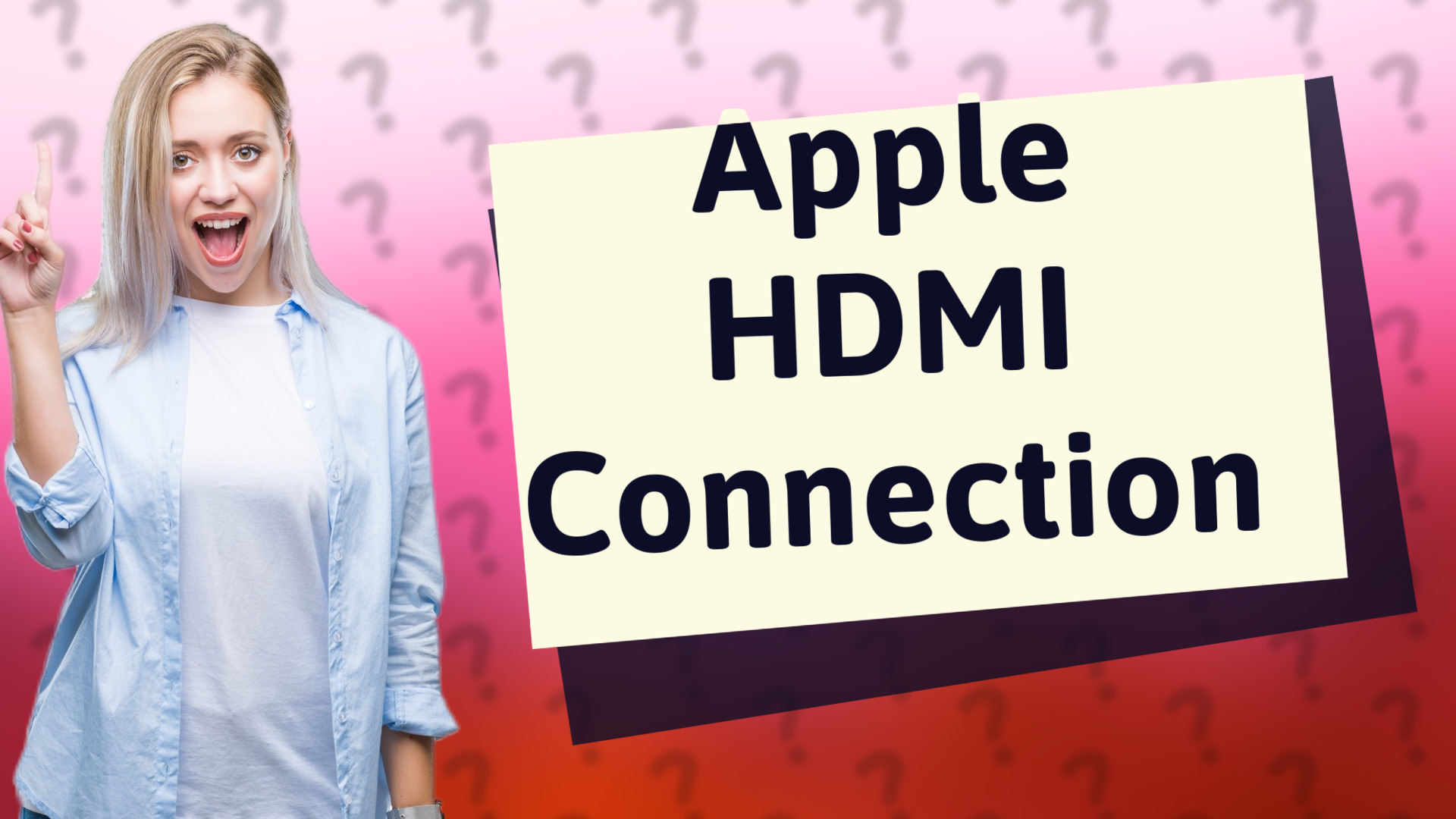 Apple HDMI Connection