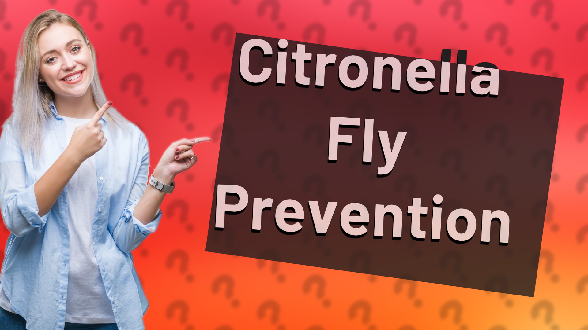 Citronella Fly Prevention