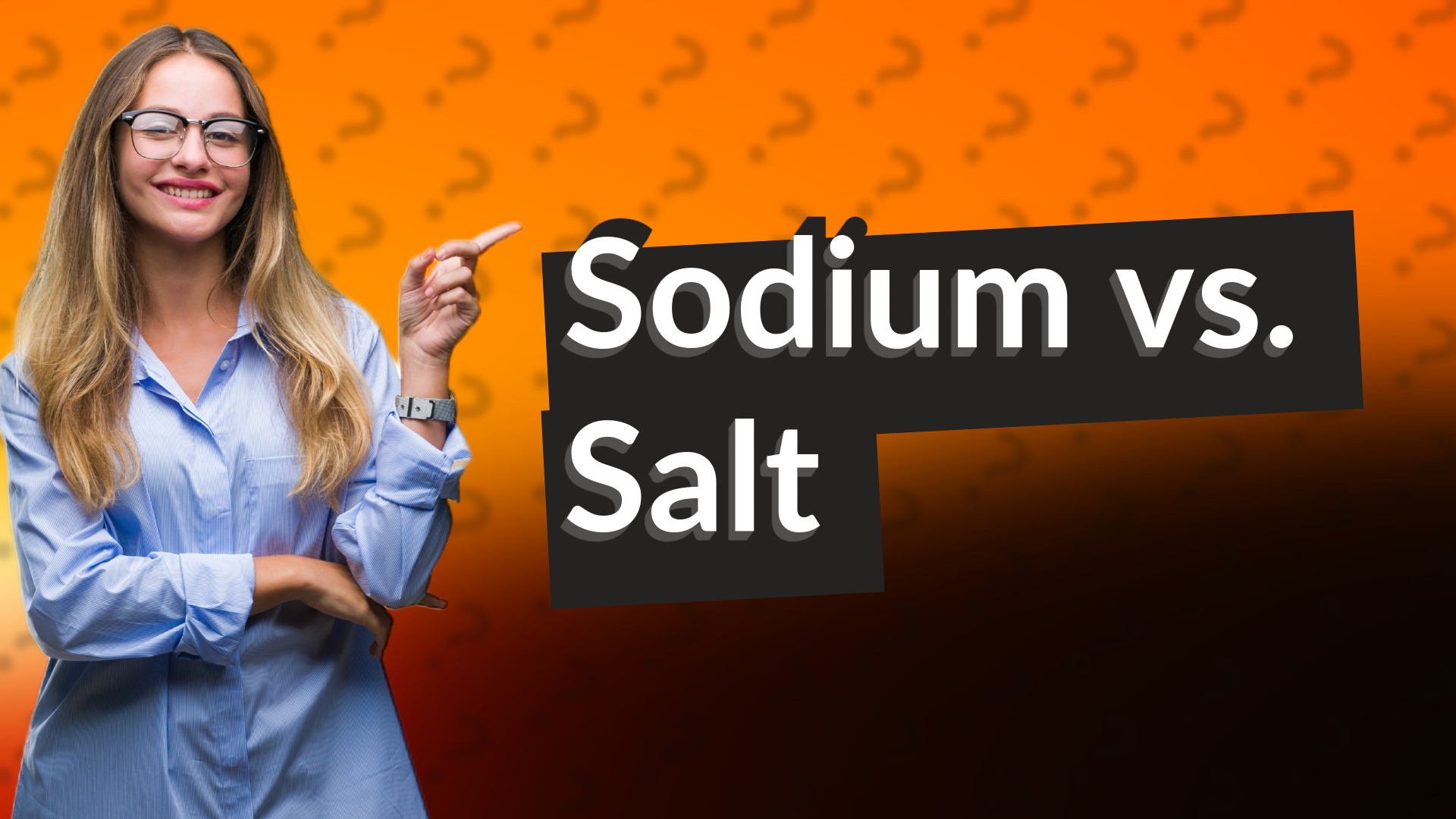 Sodium vs. Salt