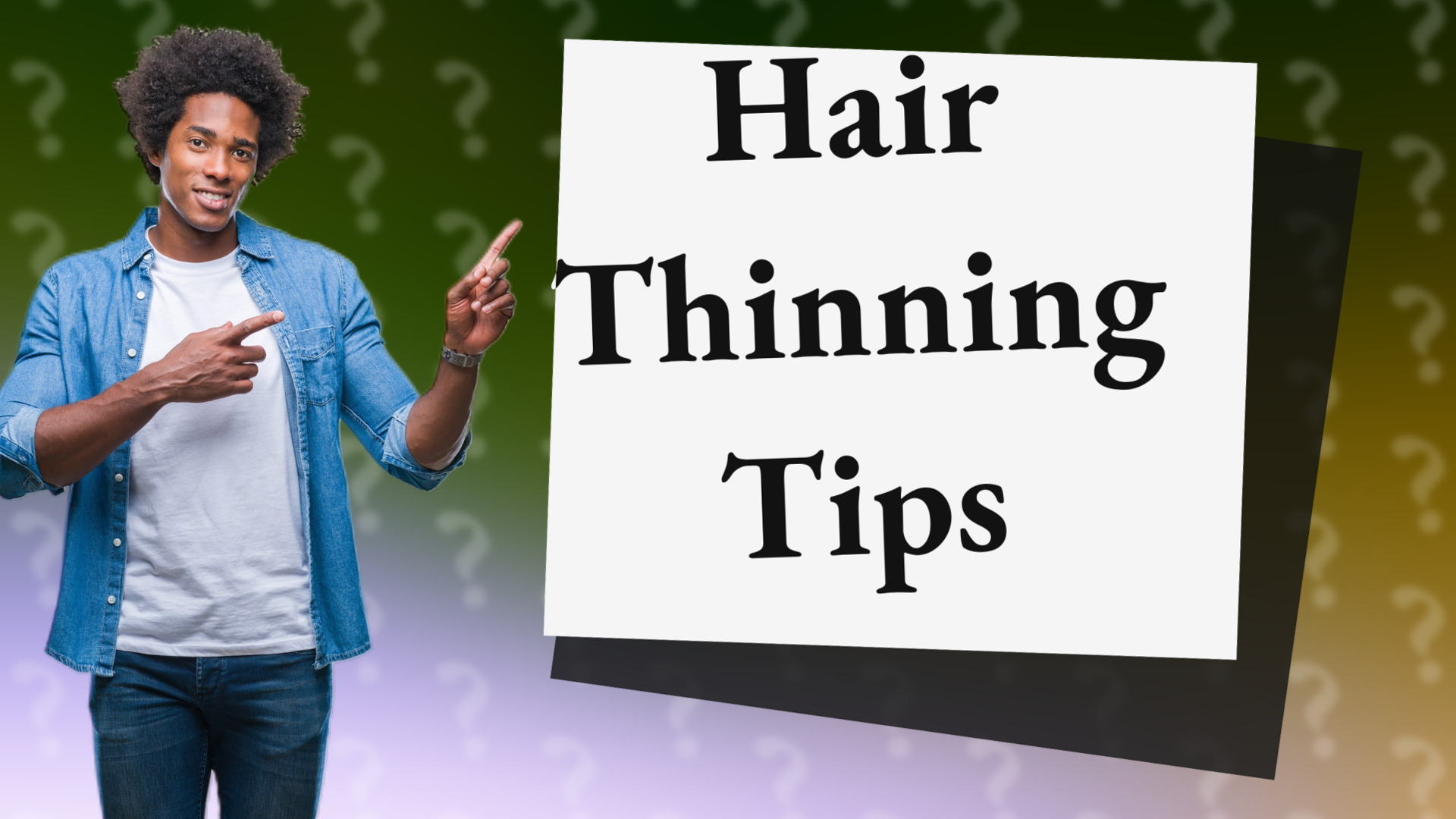 Hair Thinning Tips