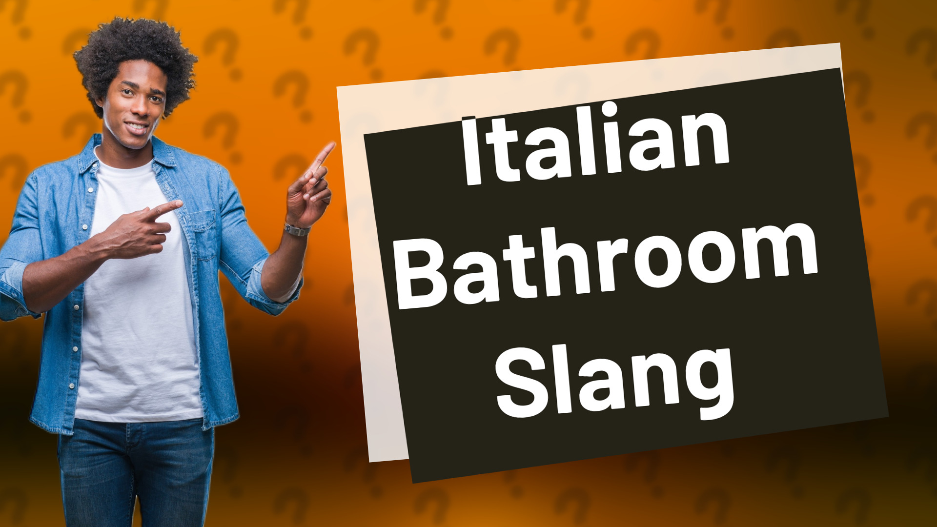 Italian Bathroom Slang