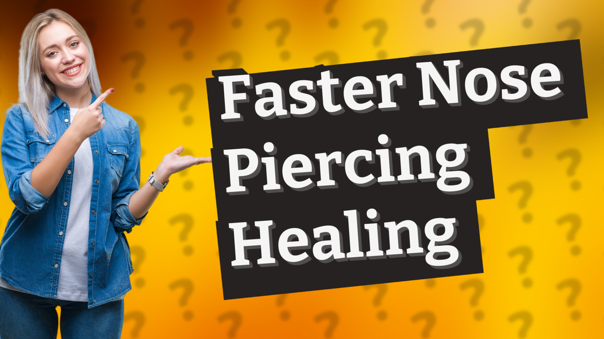 Faster Nose Piercing Healing