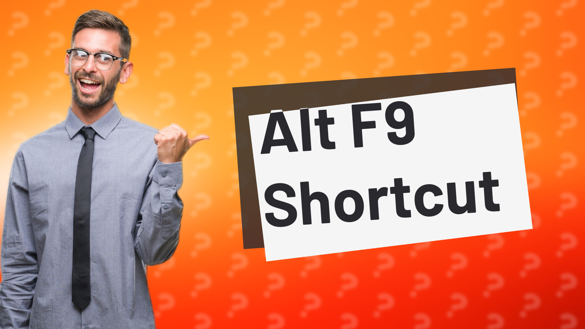 Alt F9 Shortcut
