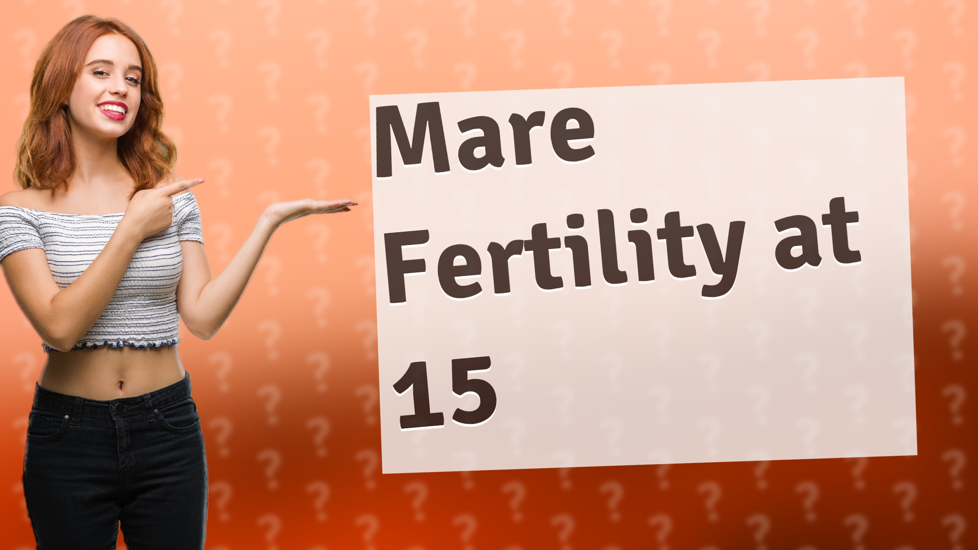 Mare Fertility at 15