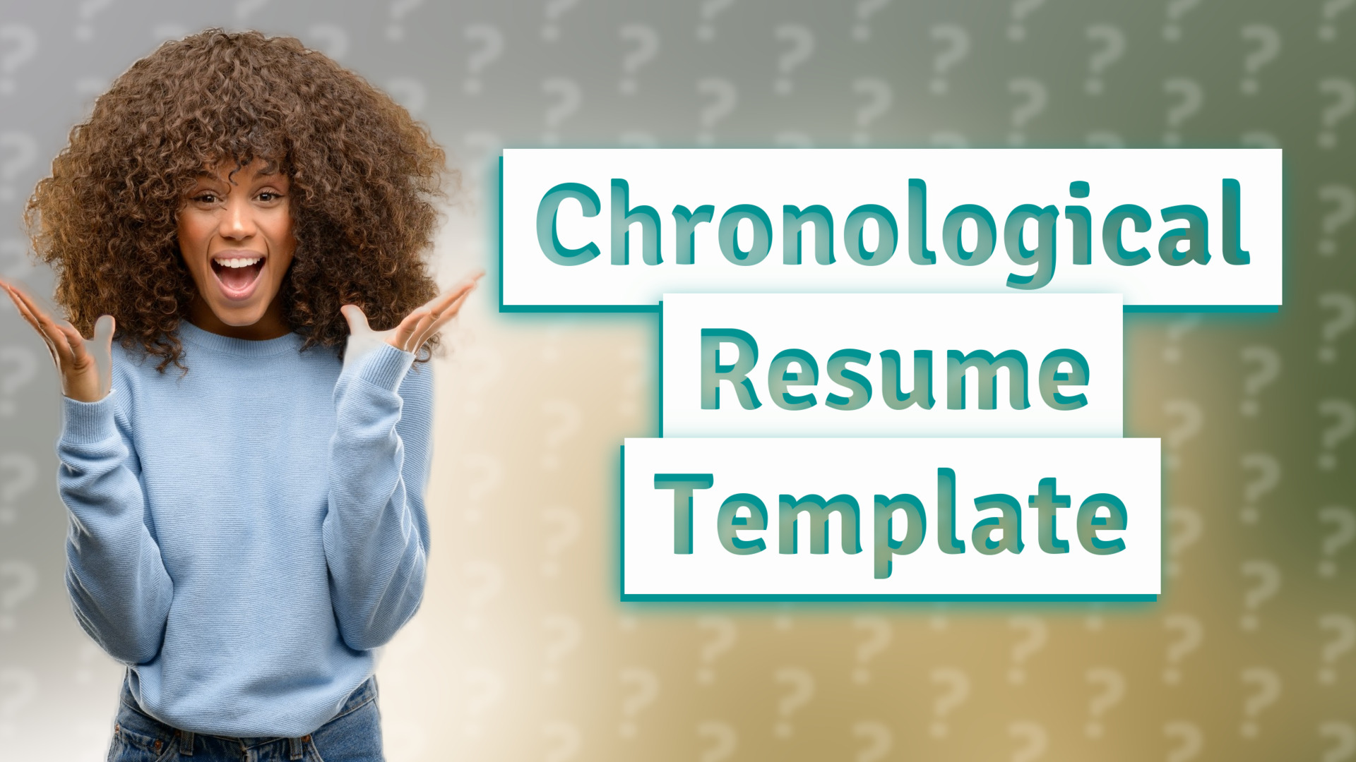 Chronological Resume Template