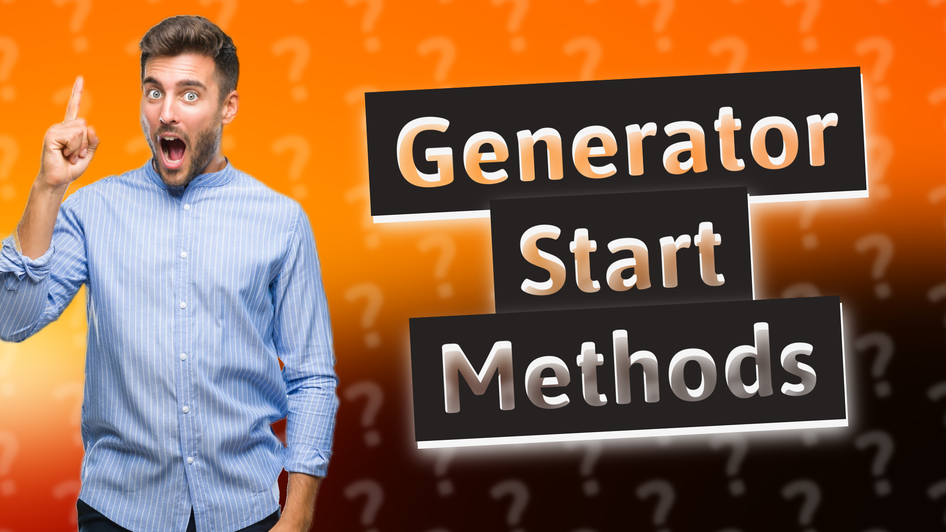 Generator Start Methods