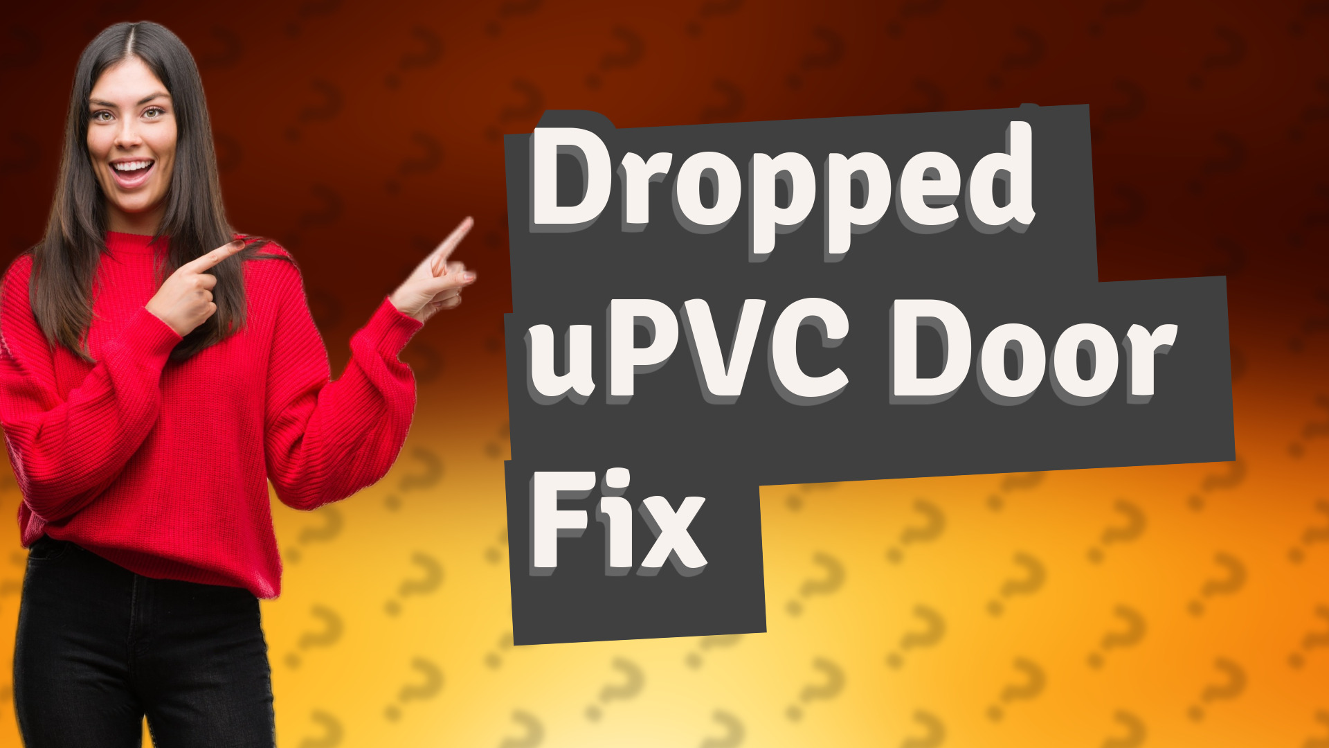 Dropped uPVC Door Fix
