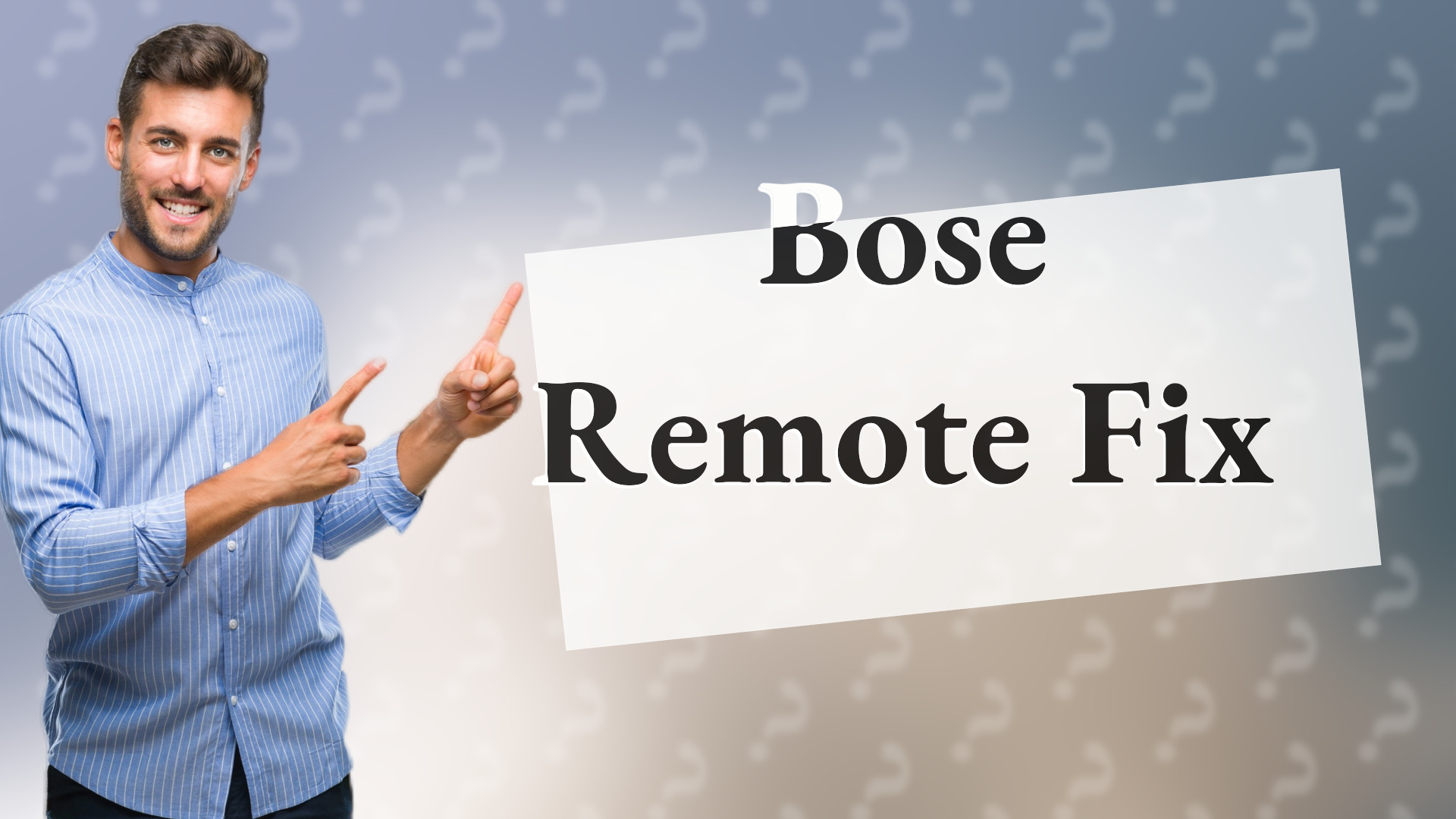 Bose Remote Fix