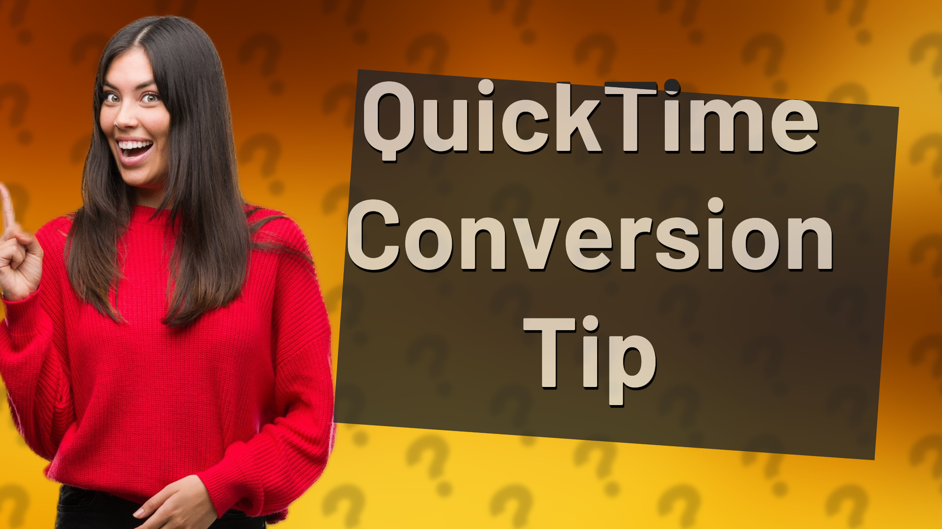 QuickTime Conversion Tip