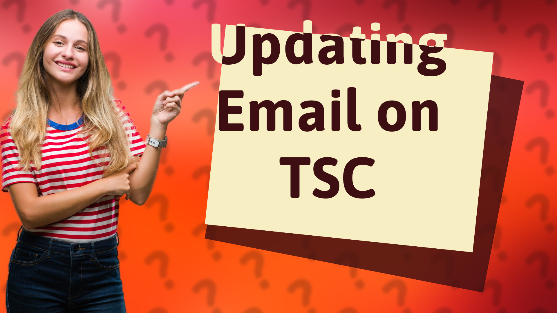 Updating Email on TSC