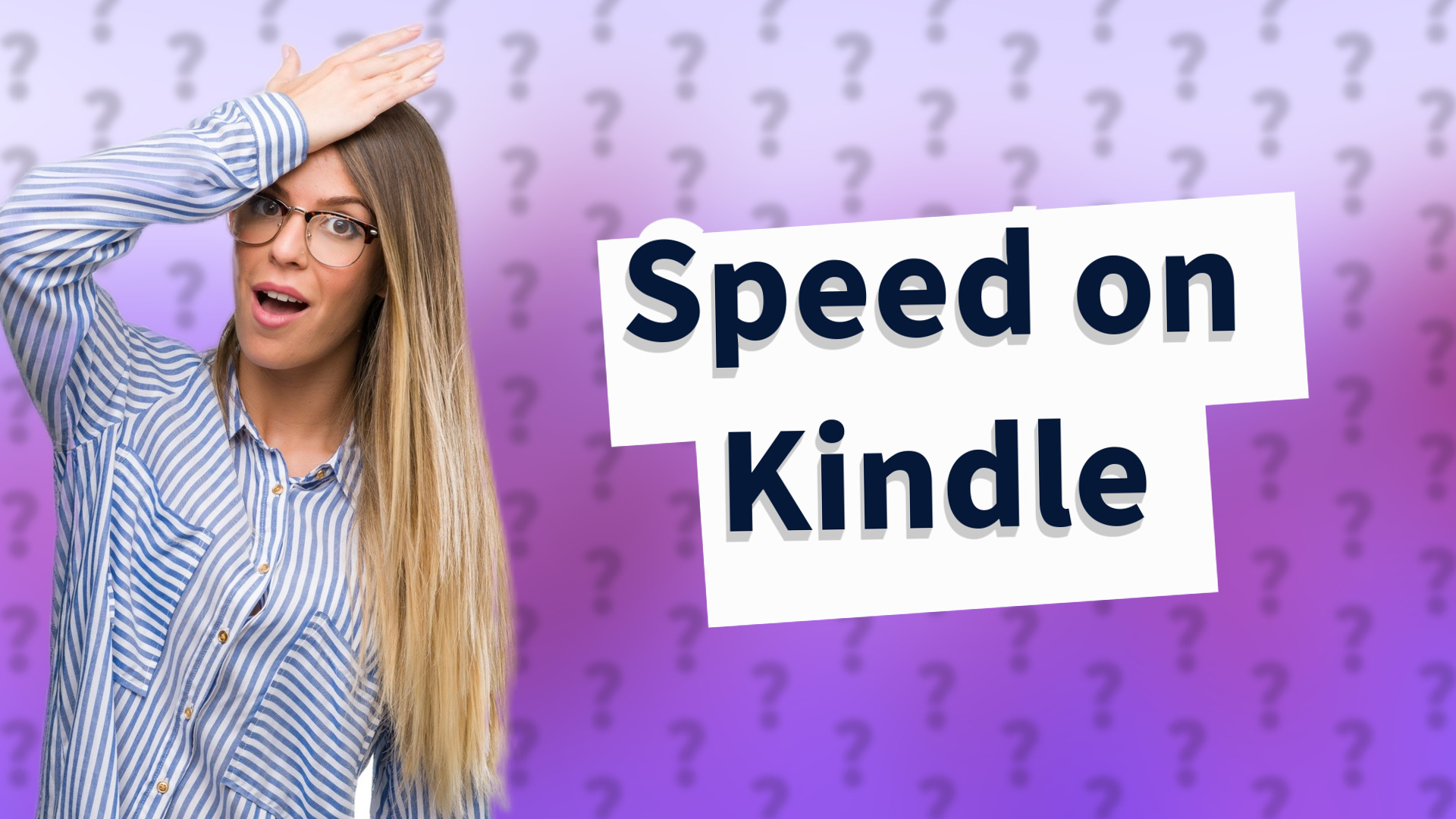 Speed on Kindle