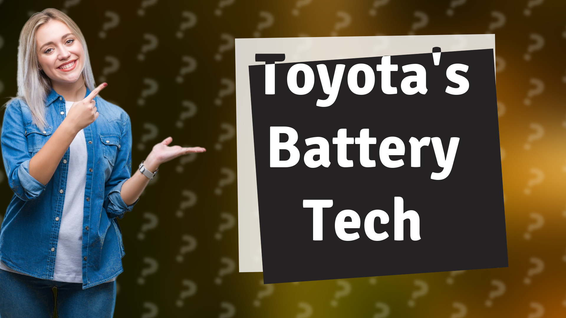 Toyota's Battery Tech