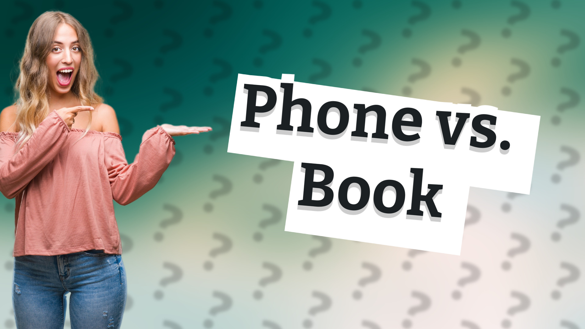 Phone vs. Book