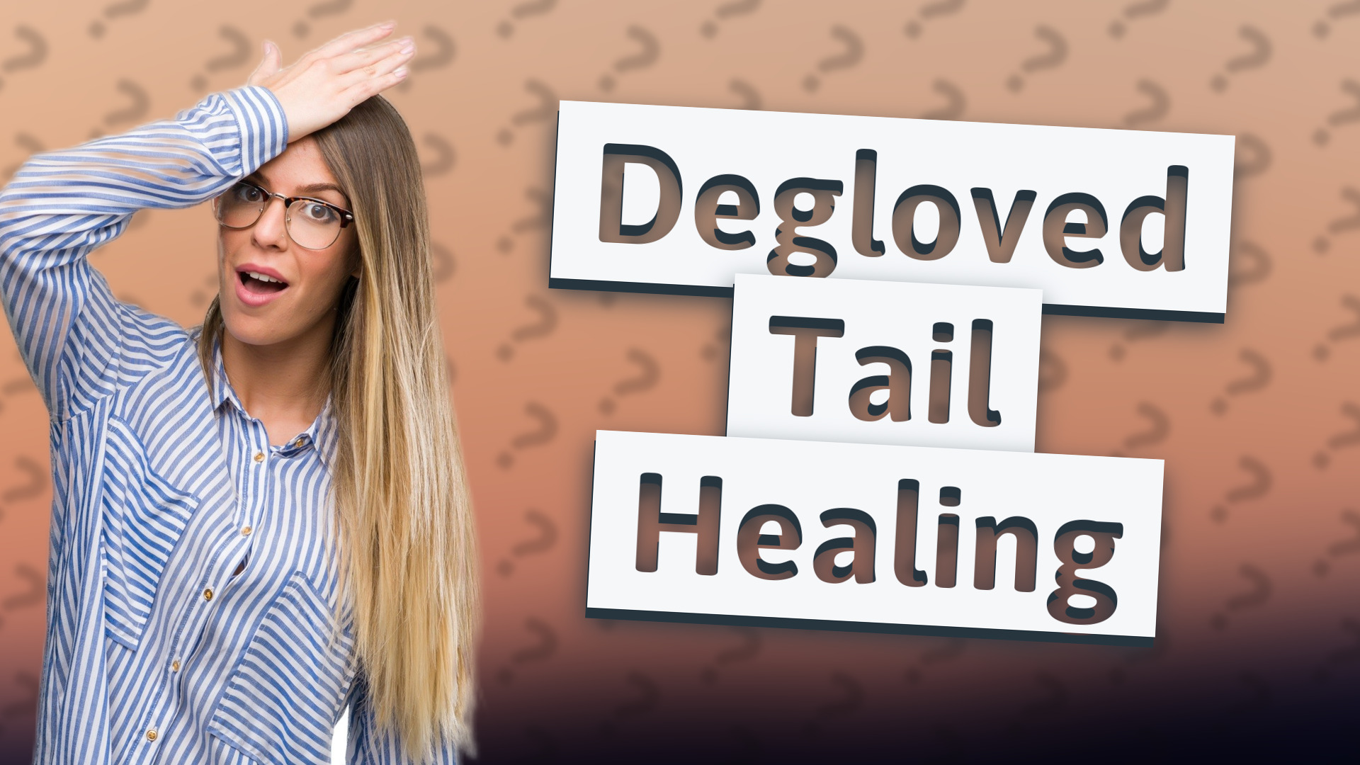 Degloved Tail Healing