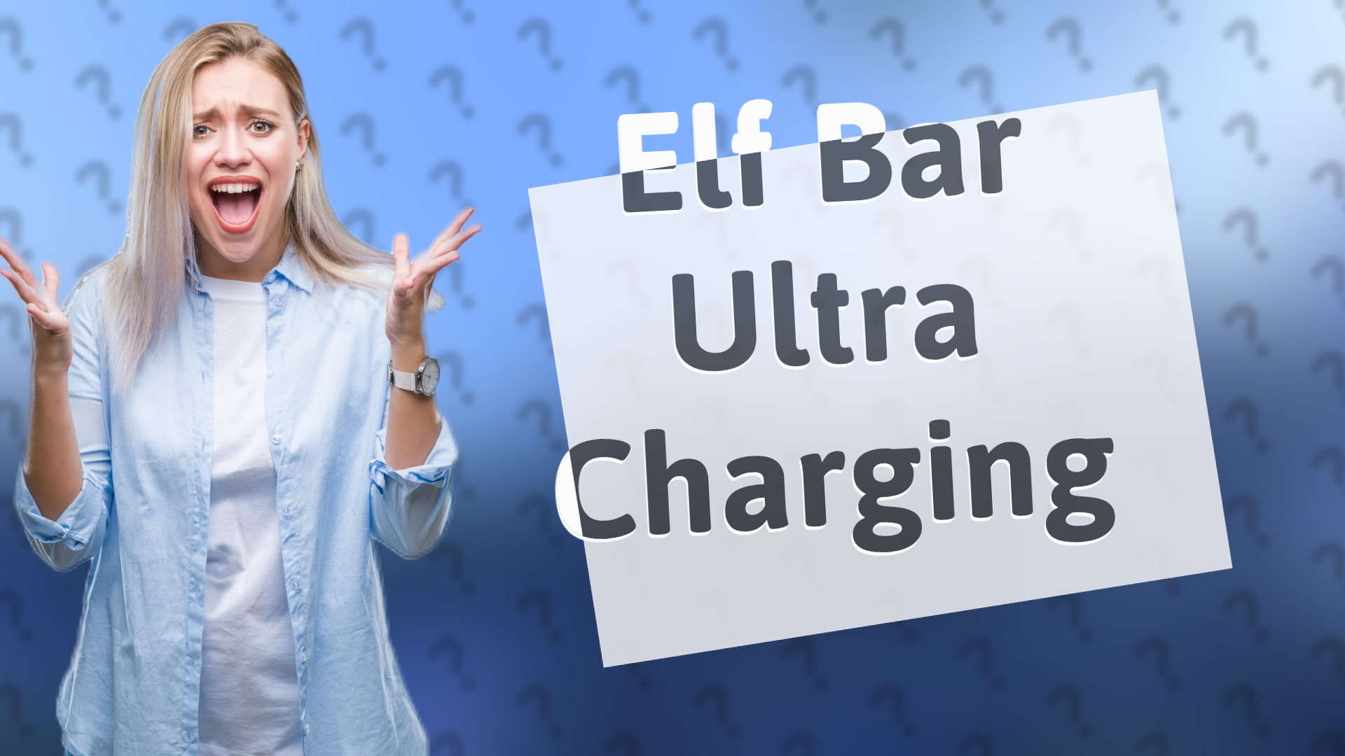 Elf Bar Ultra Charging