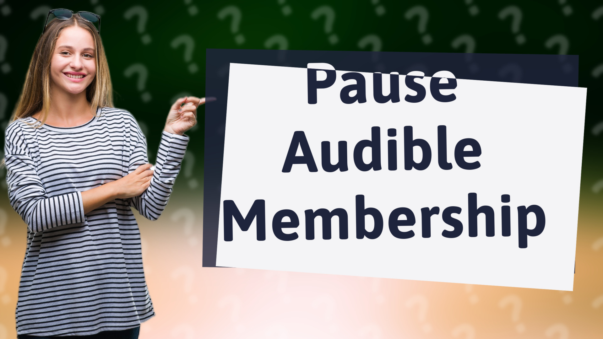 Pause Audible Membership