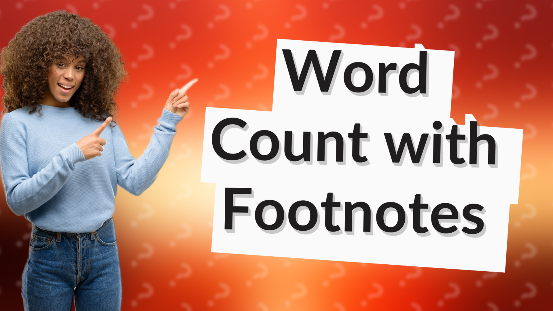 Word Count with Footnotes