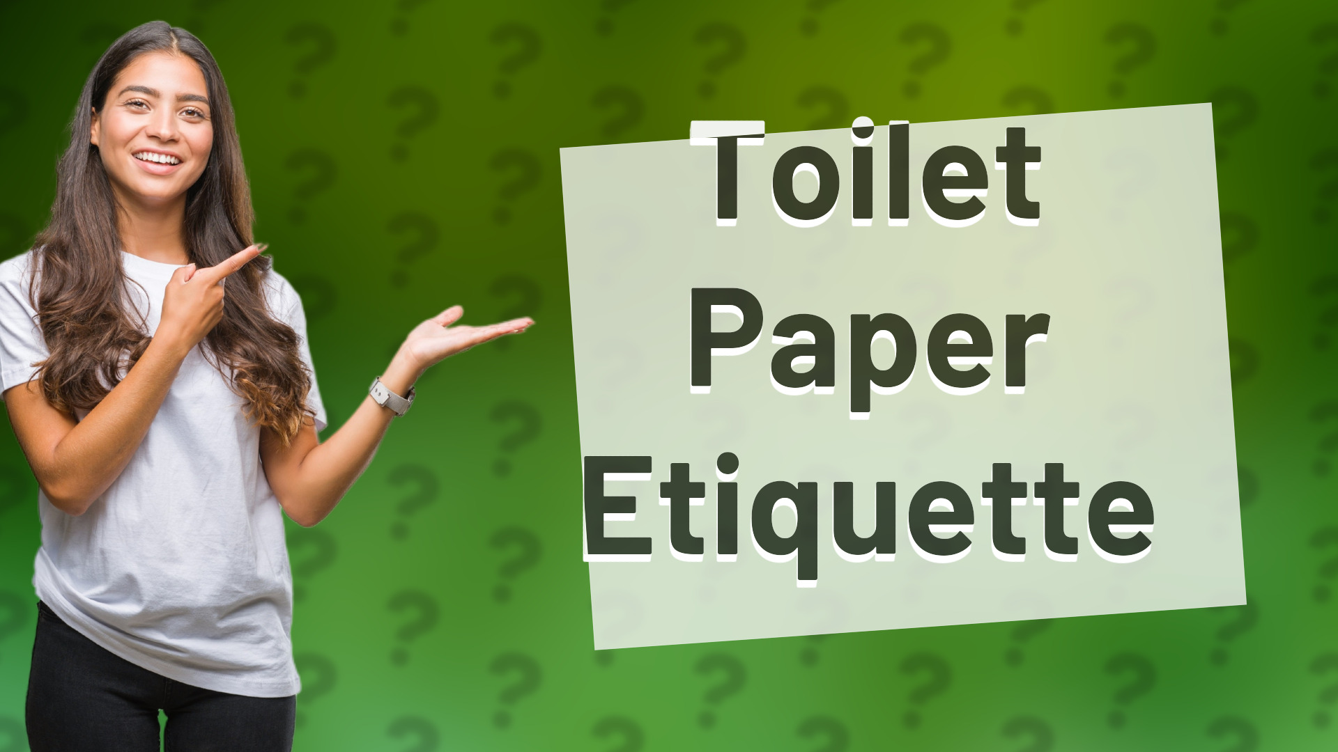 Toilet Paper Etiquette