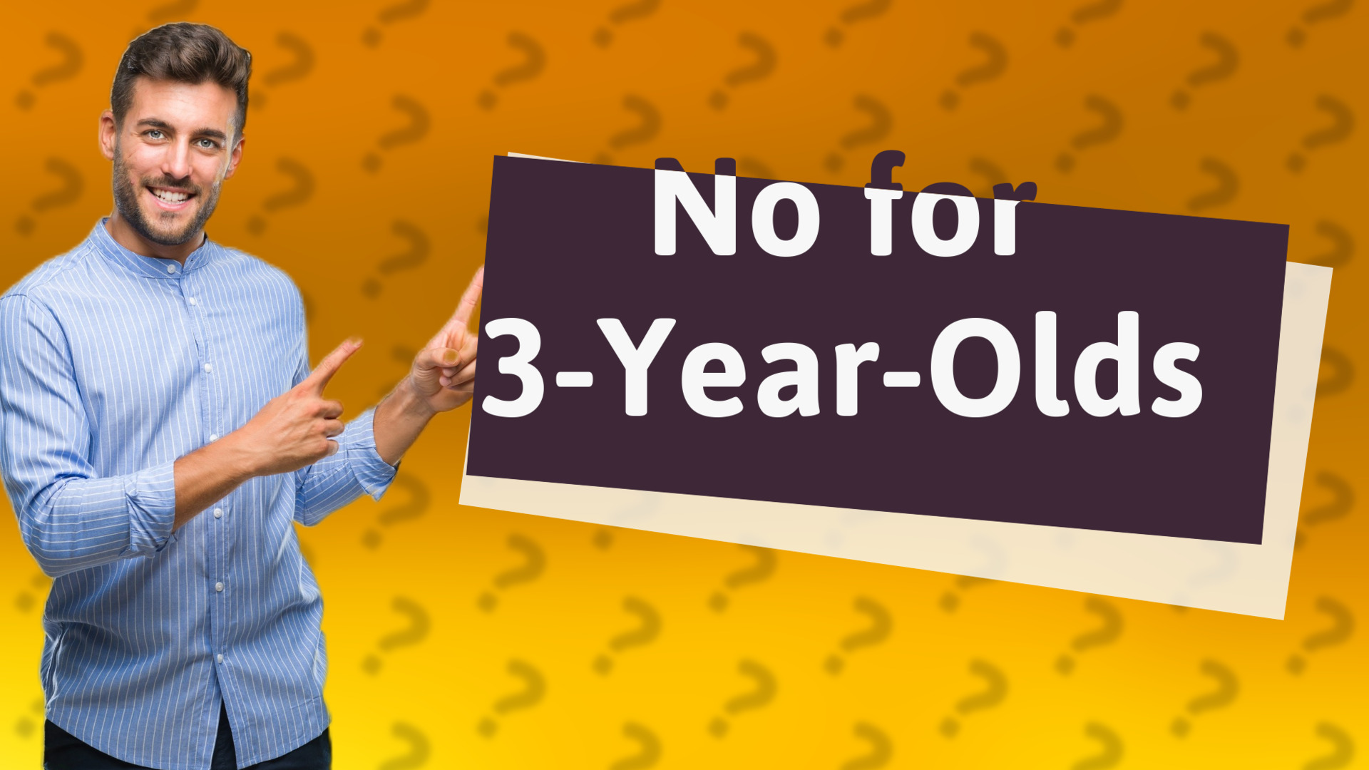 No for 3-Year-Olds