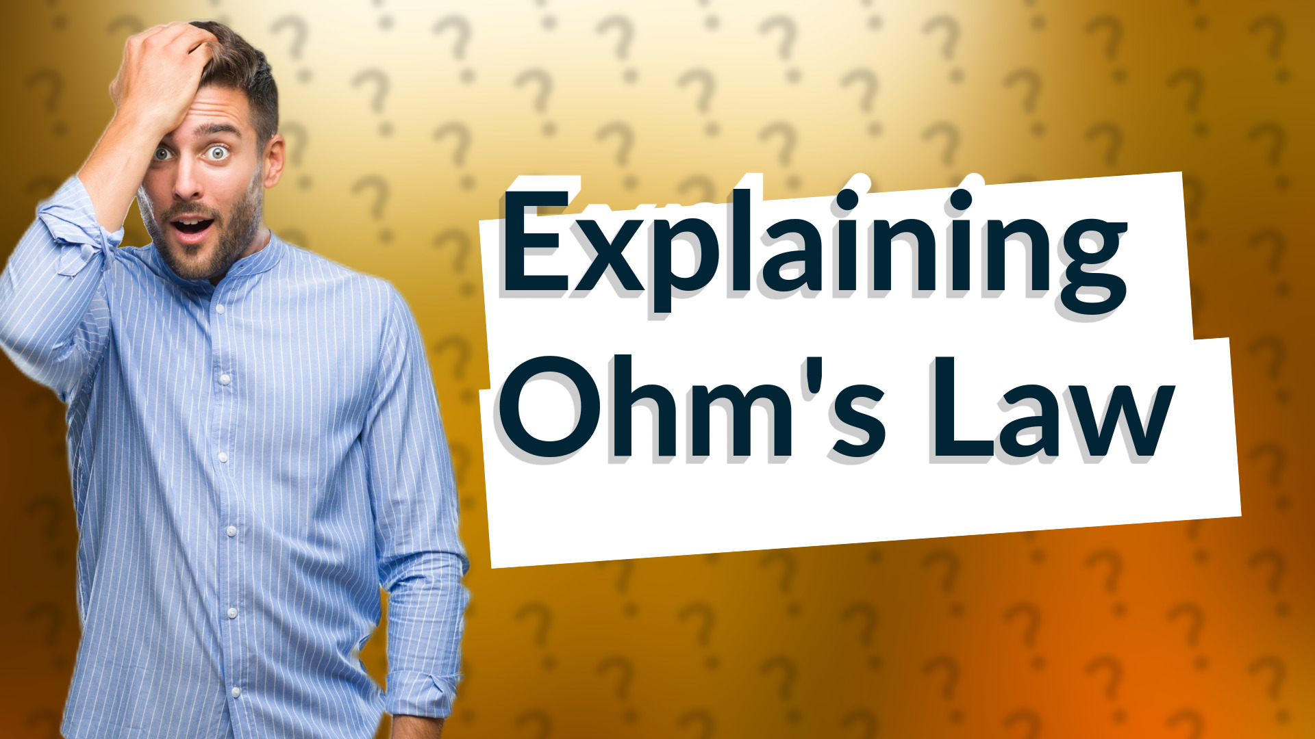 Explaining Ohm's Law