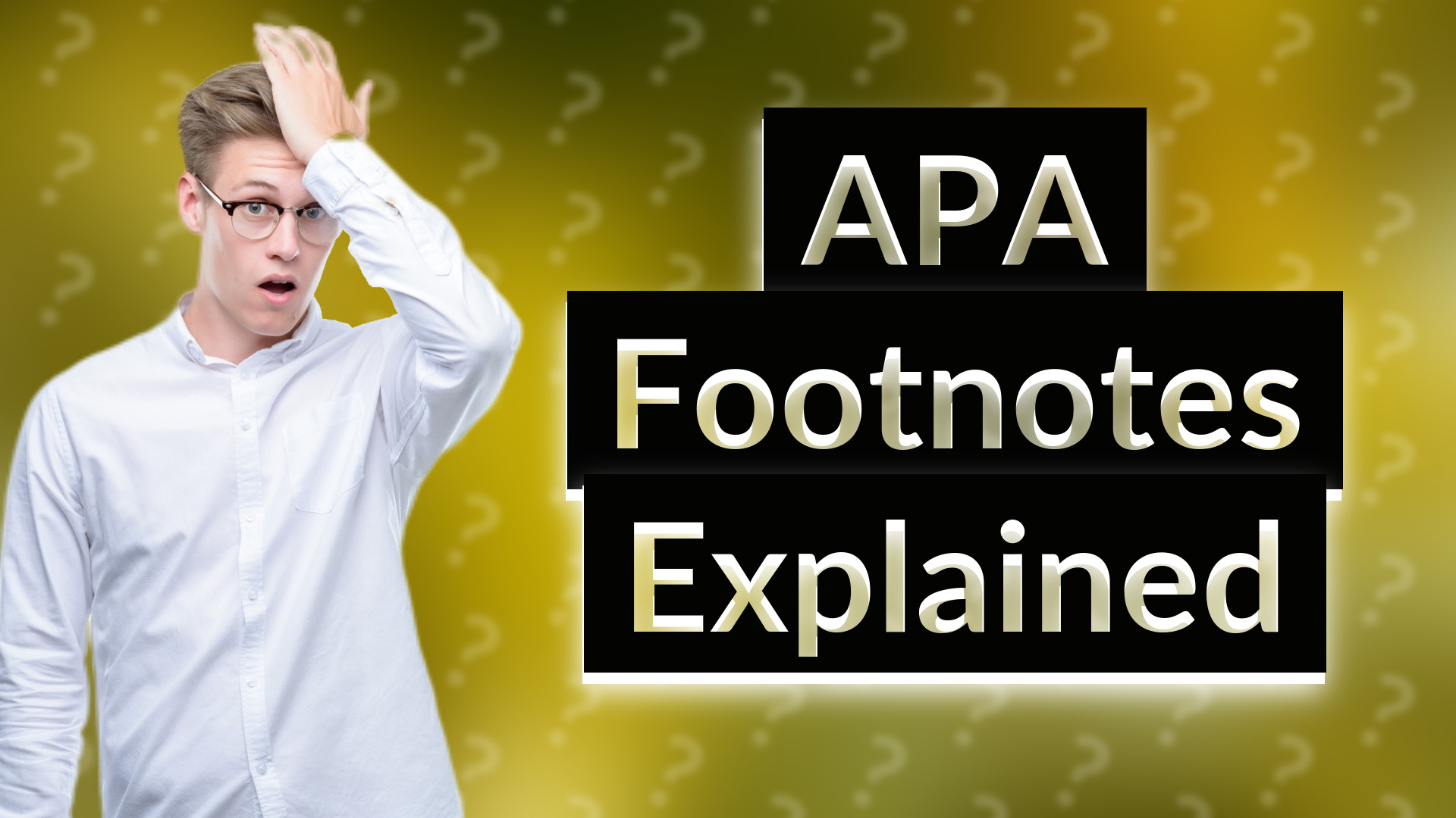 APA Footnotes Explained
