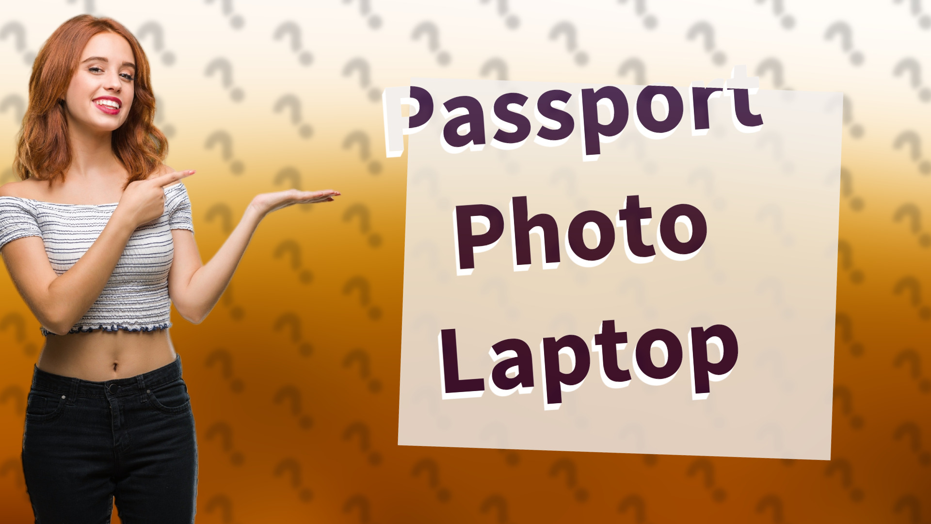 Passport Photo Laptop