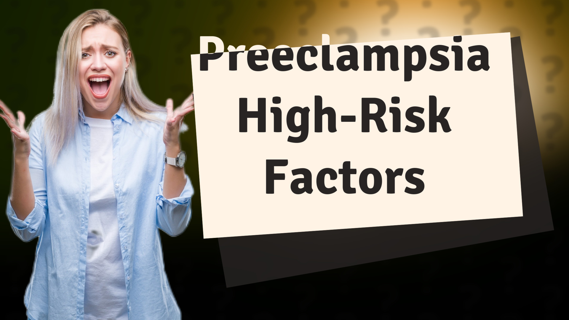 Preeclampsia High-Risk Factors