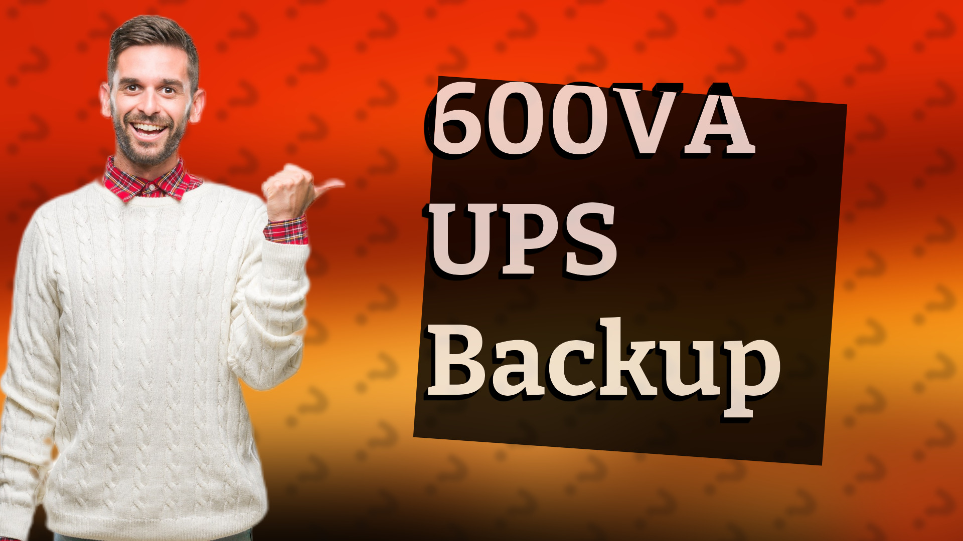 600VA UPS Backup