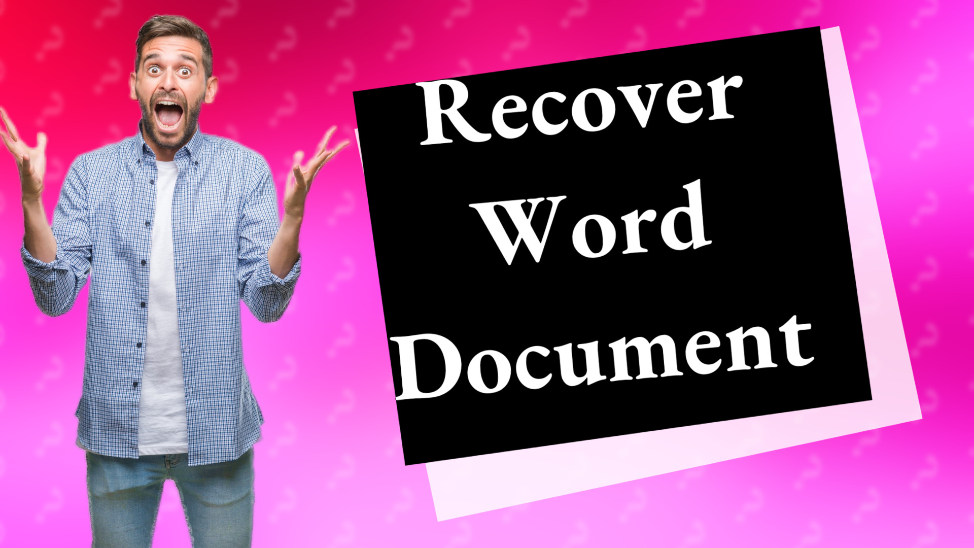 Recover Word Document