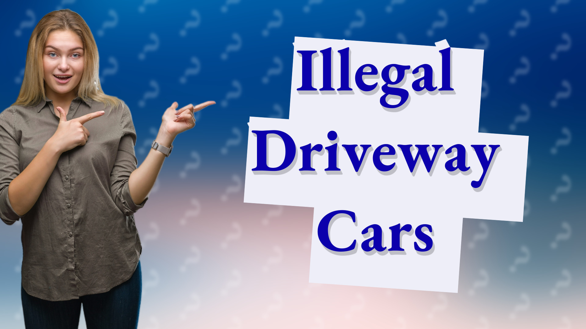 Illegal Driveway Cars