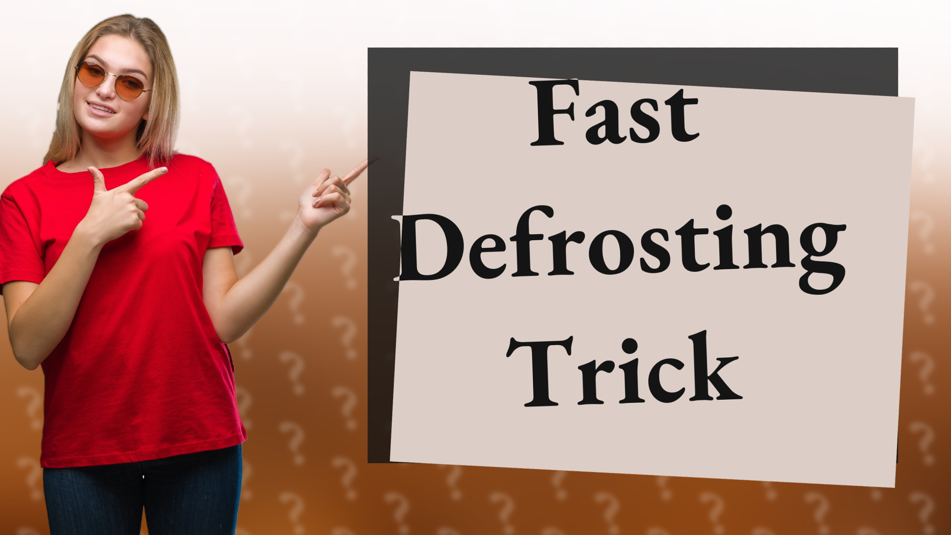 Fast Defrosting Trick