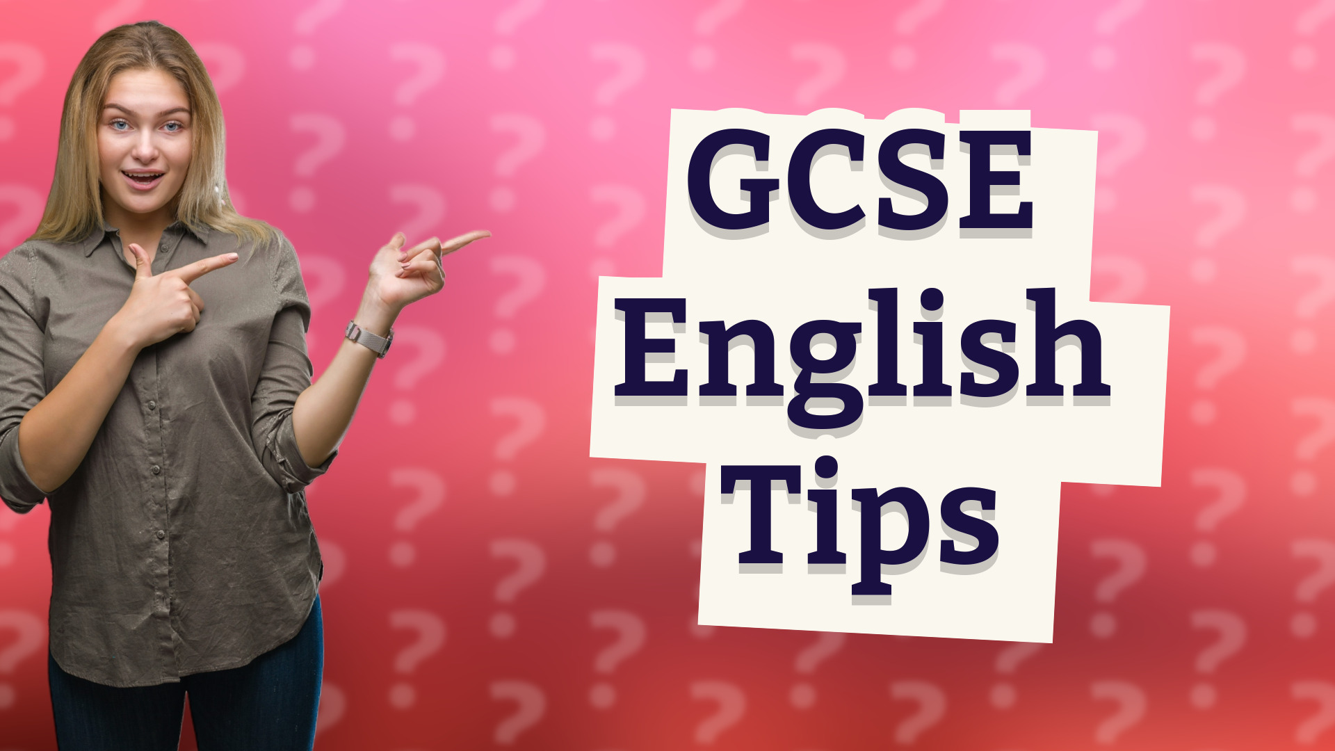 GCSE English Tips