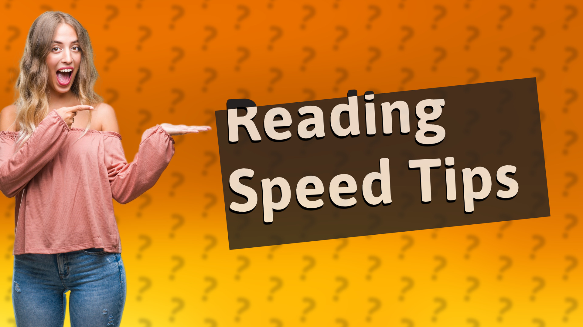 Reading Speed Tips