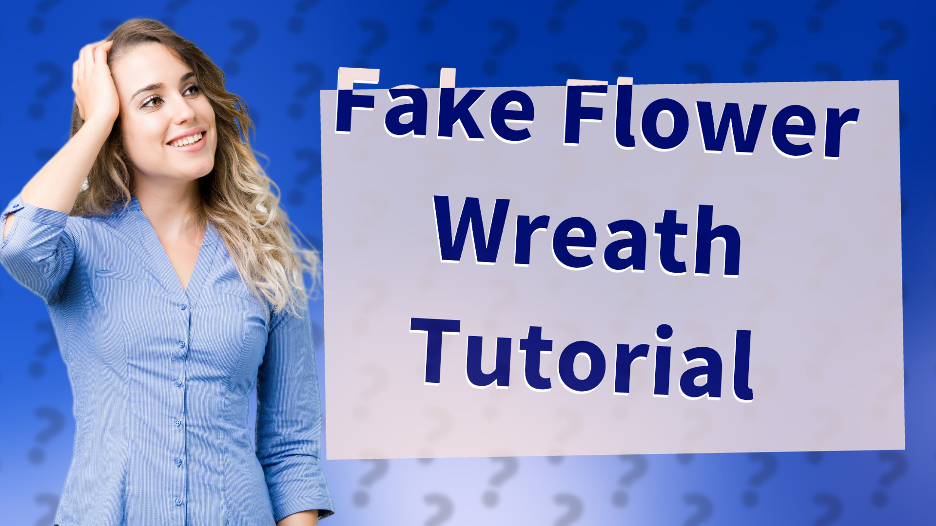 Fake Flower Wreath Tutorial