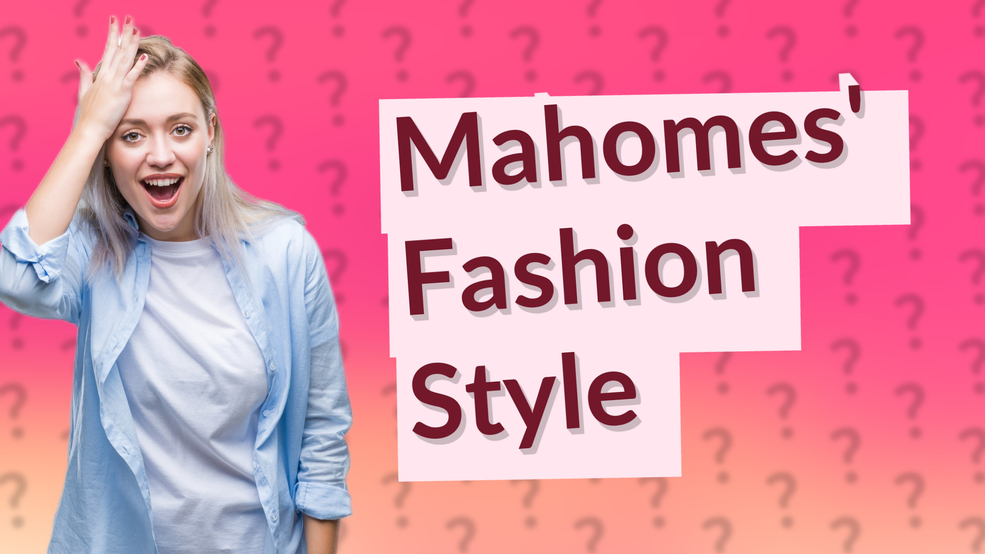 Mahomes' Fashion Style