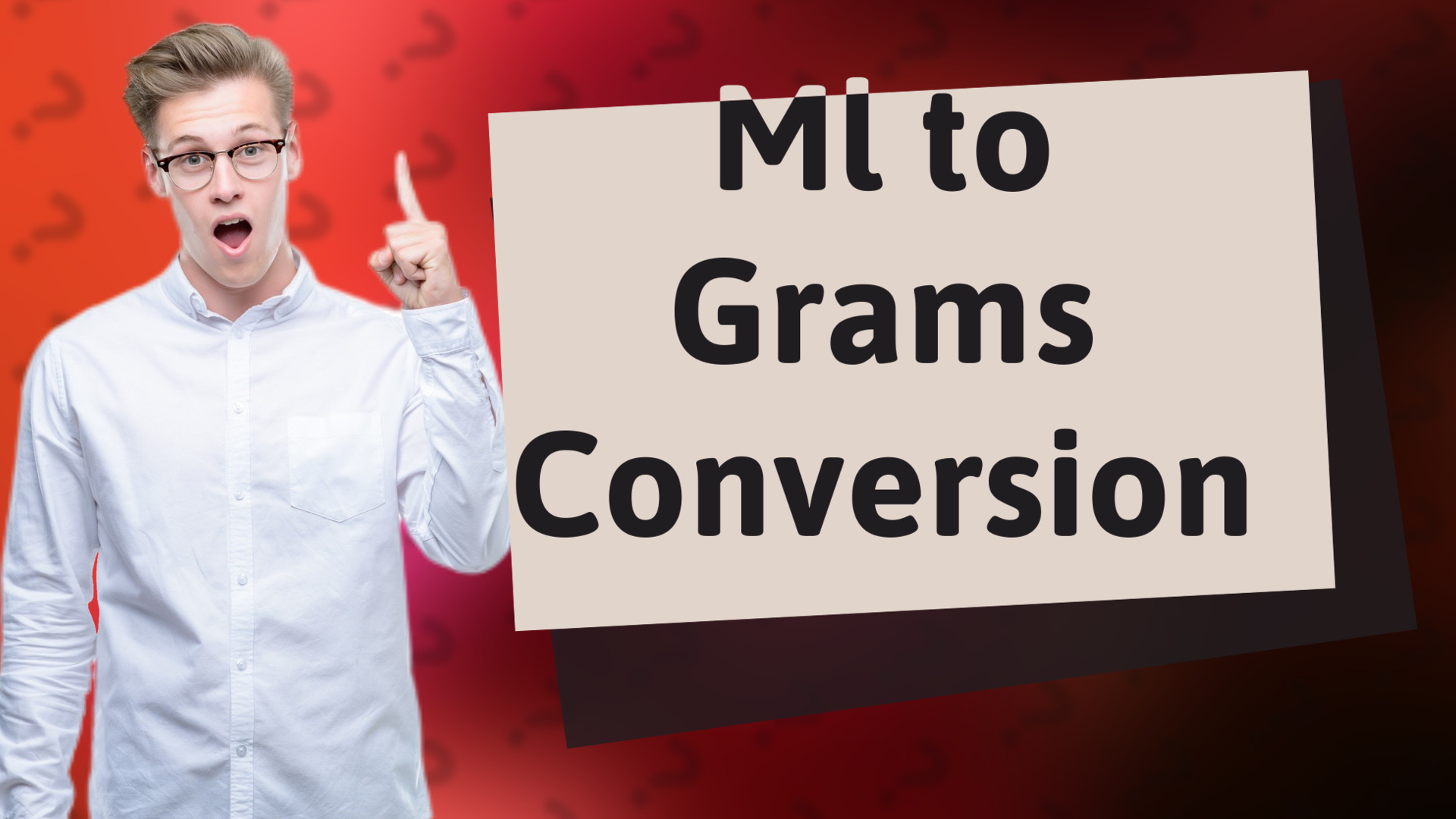 Ml to Grams Conversion
