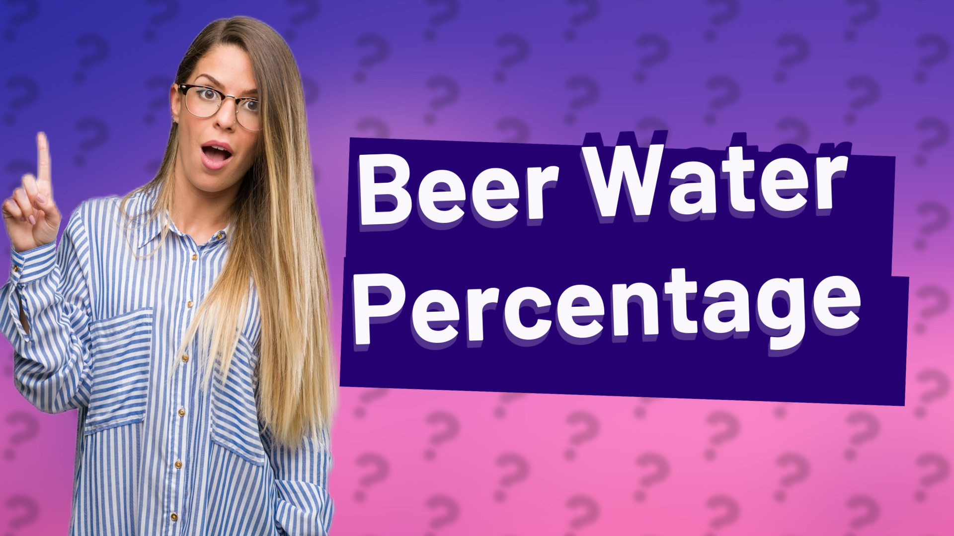 Beer Water Percentage