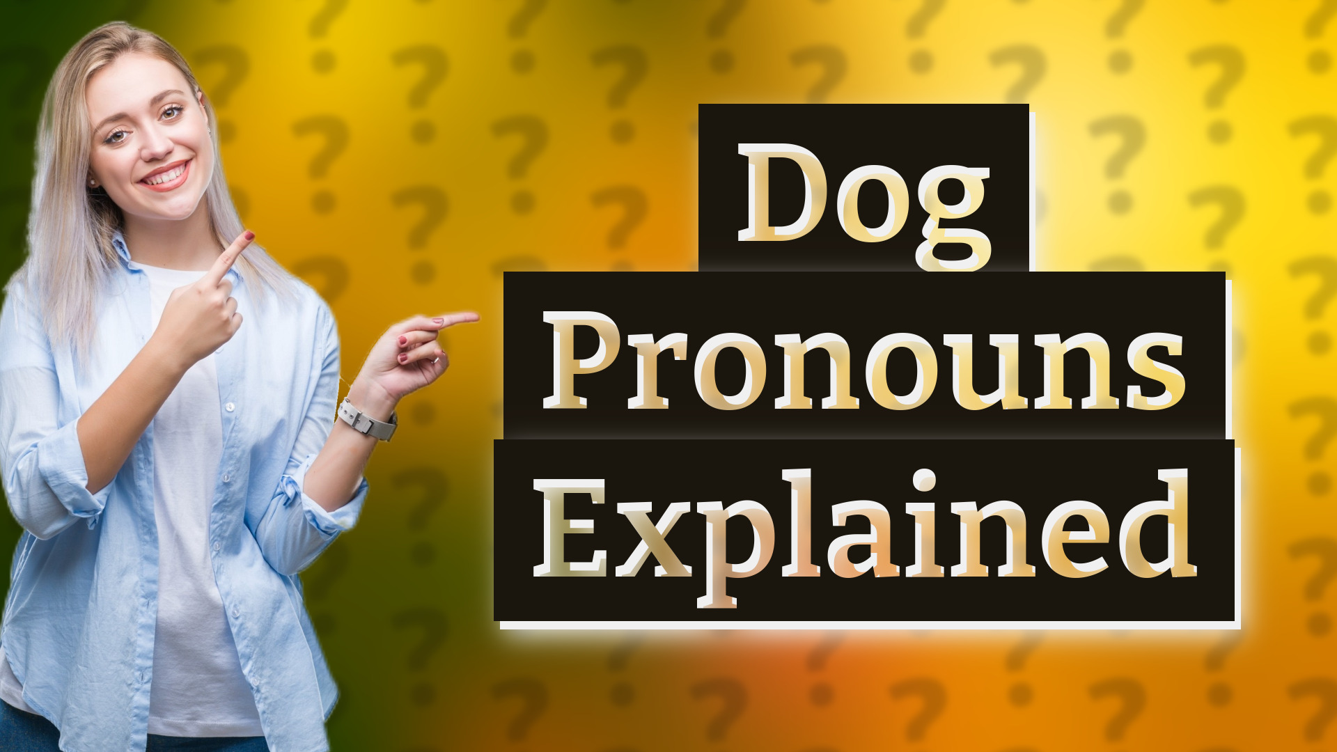 Dog Pronouns Explained