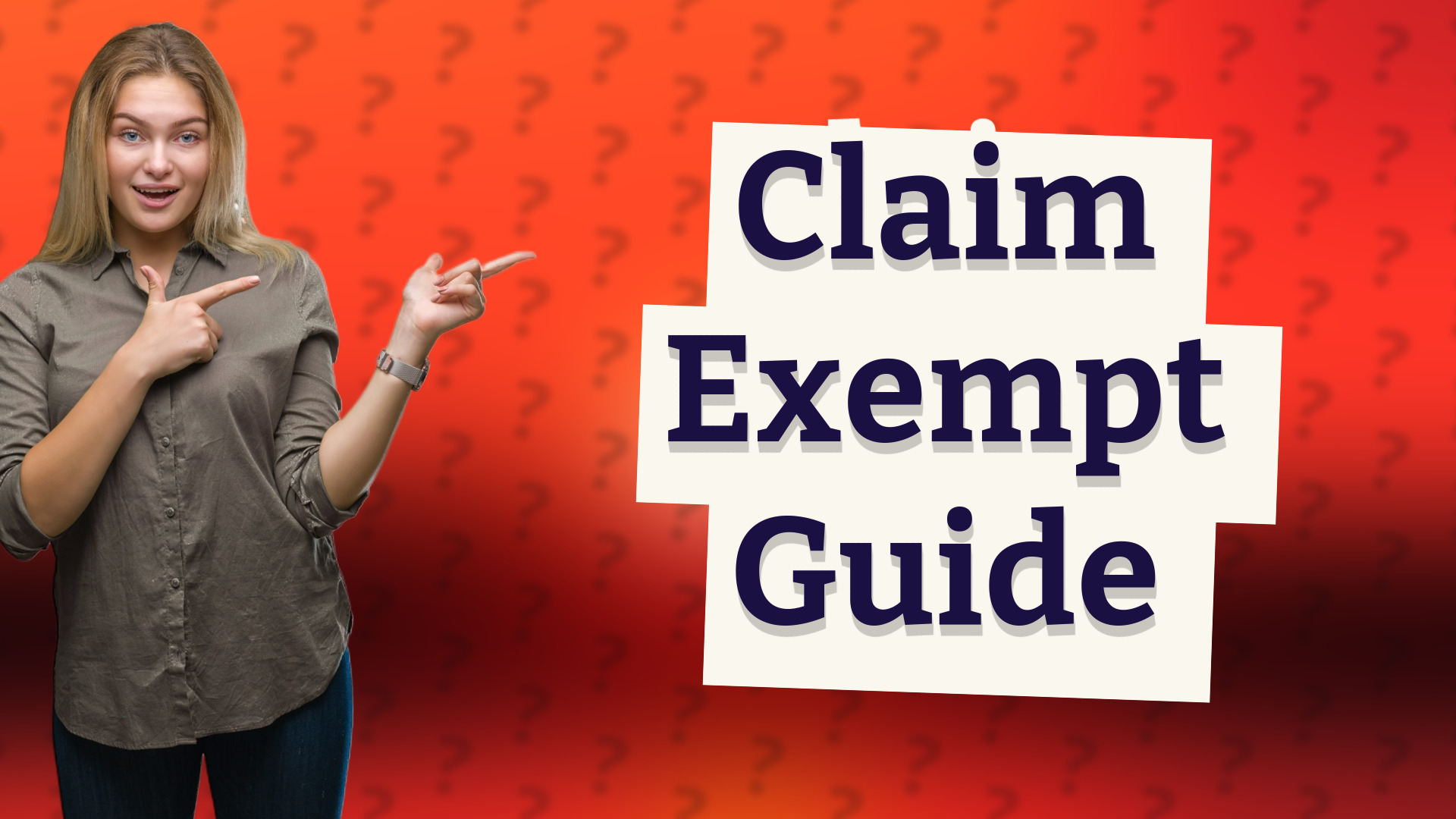 Claim Exempt Guide