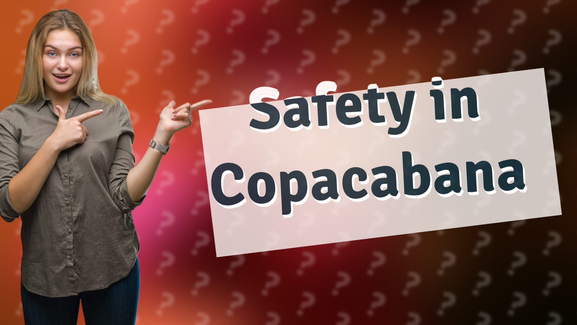 Safety in Copacabana