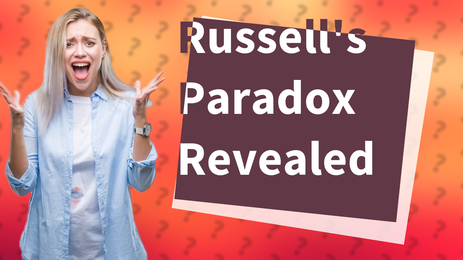 Russell's Paradox Revealed