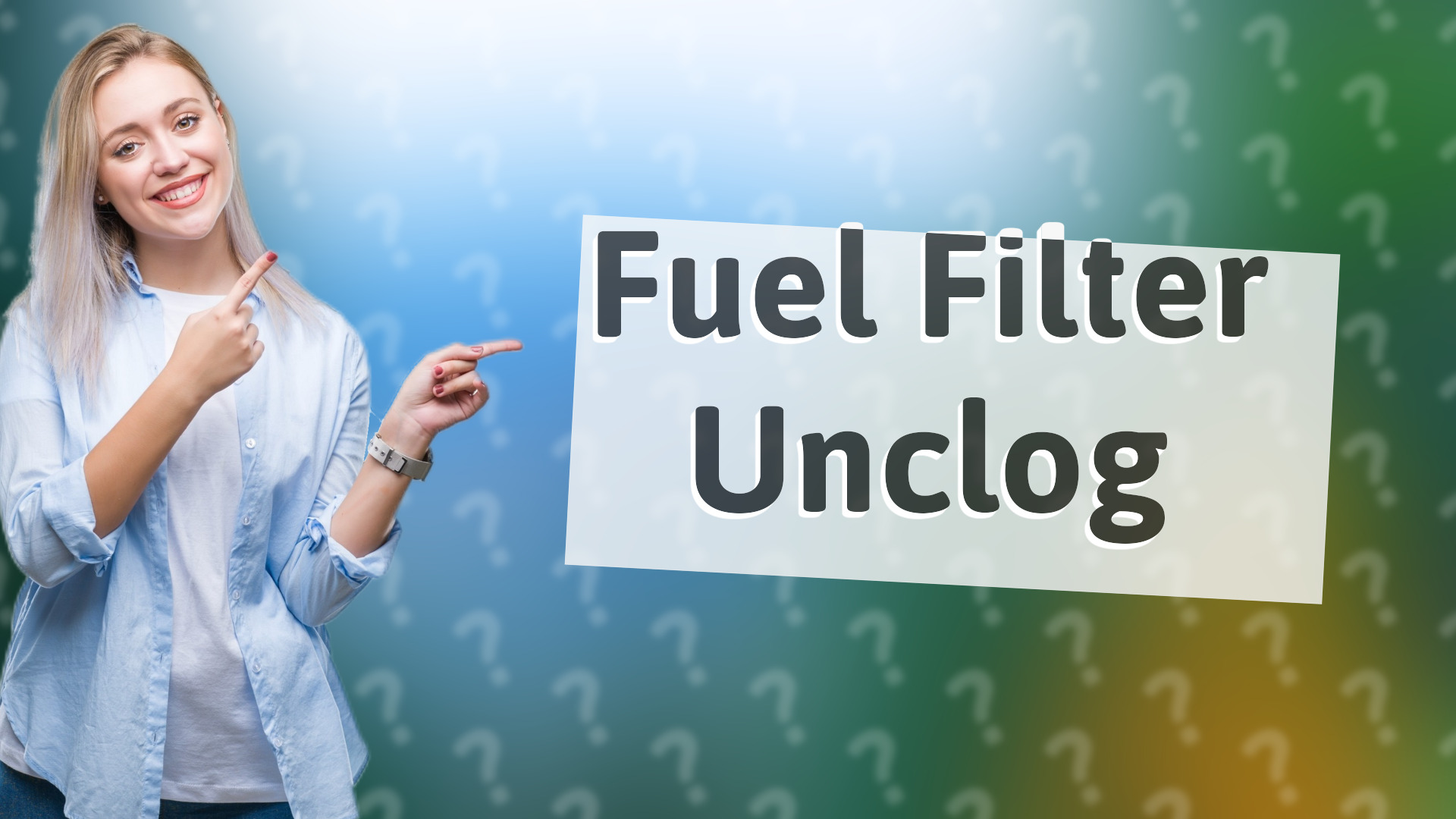 Fuel Filter Unclog