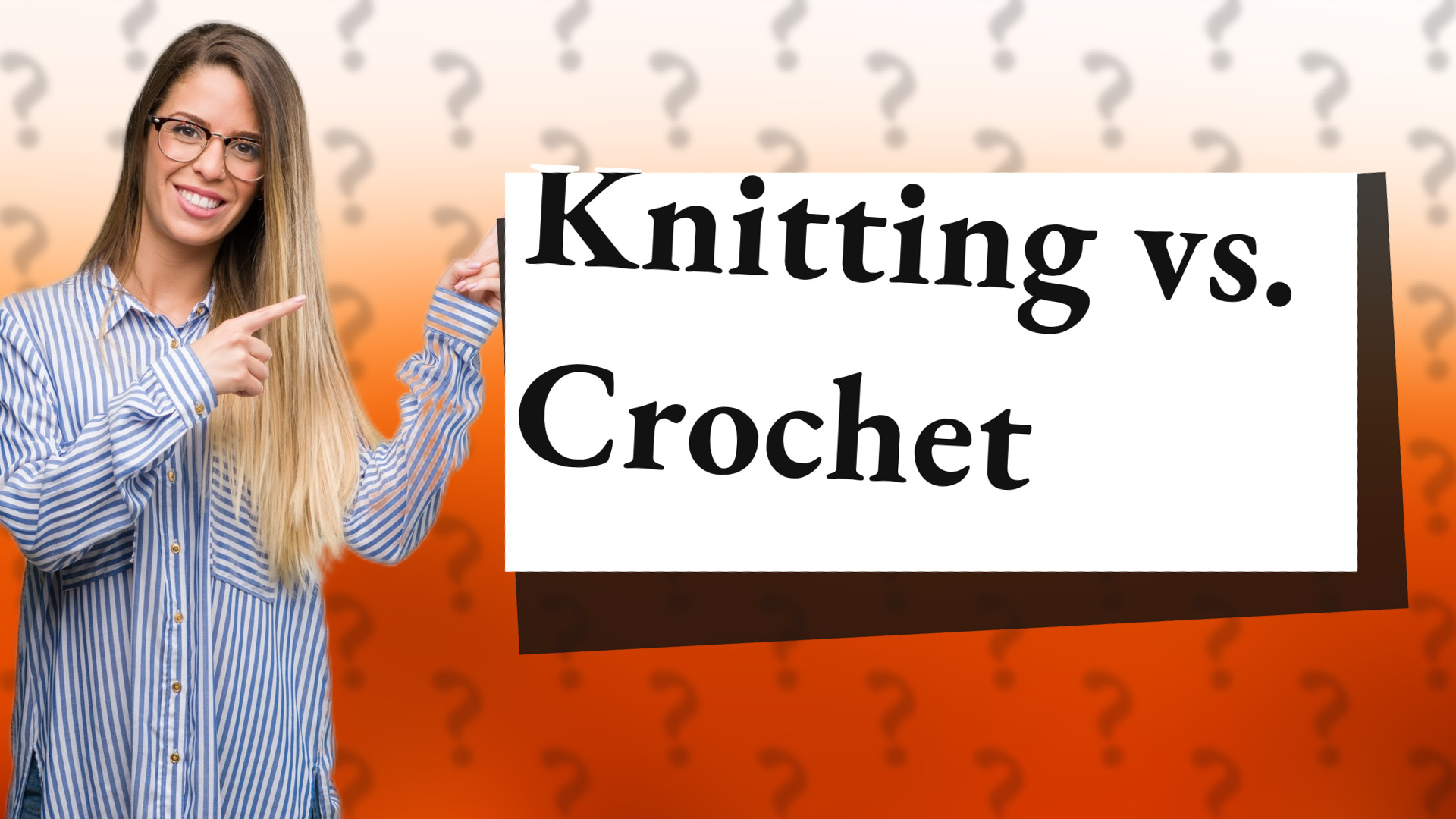 Knitting vs. Crochet