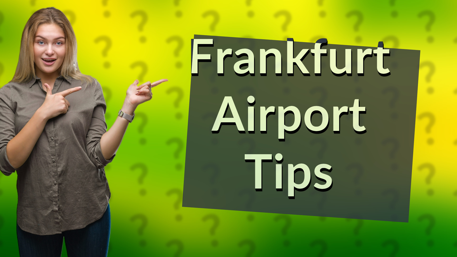Frankfurt Airport Tips