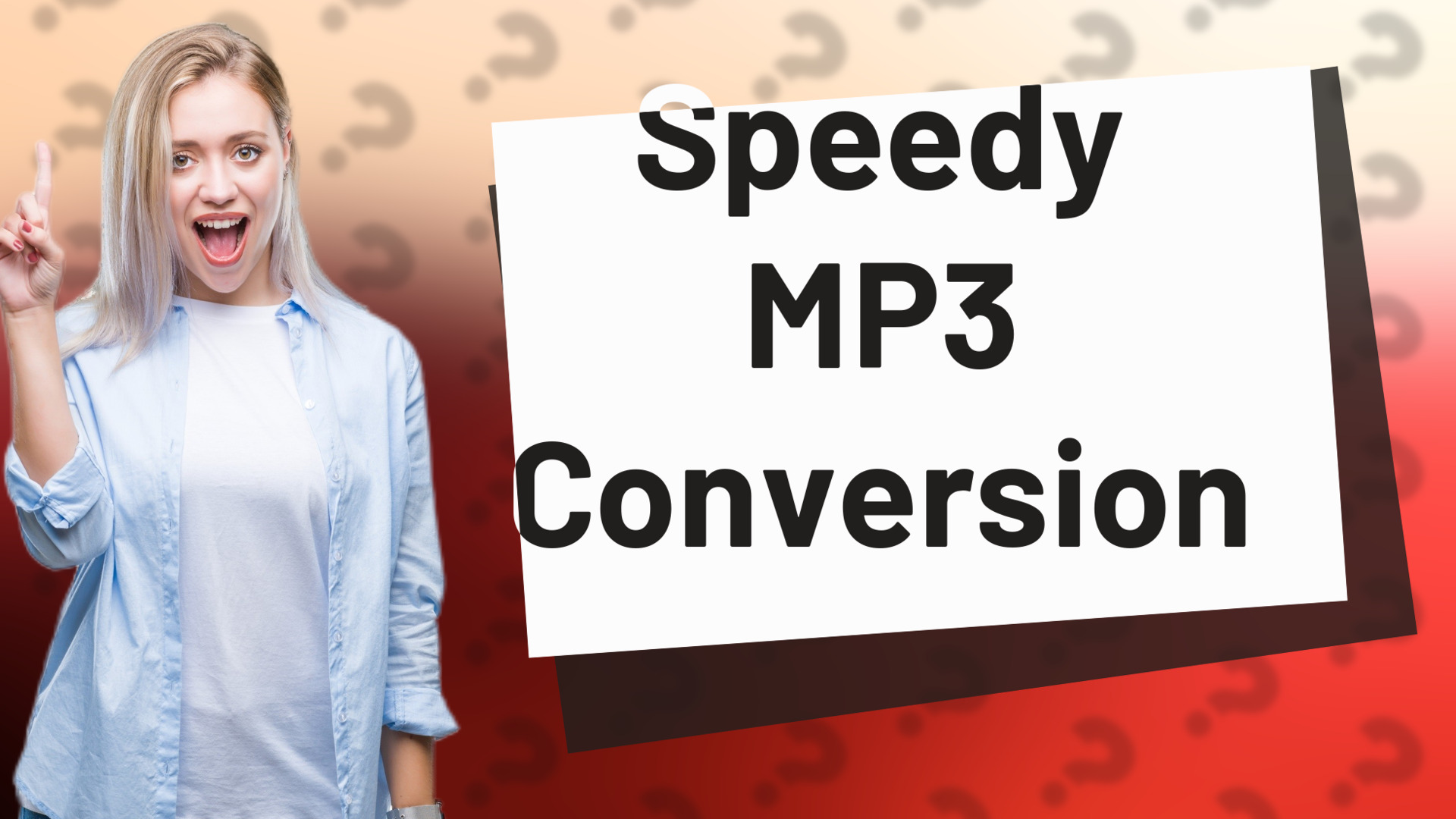 Speedy MP3 Conversion