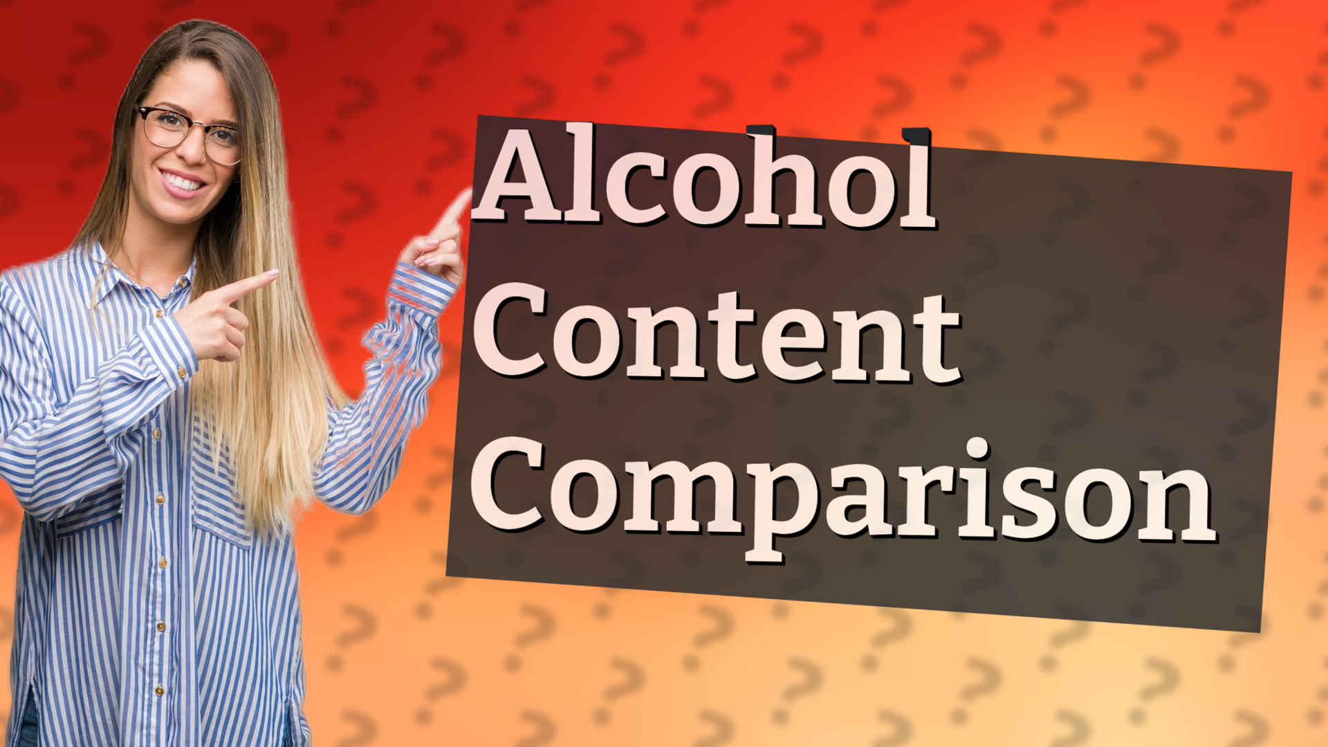 Alcohol Content Comparison